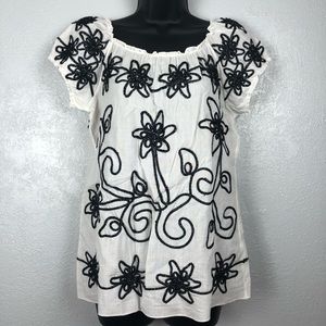 LAUREN MICHELLE blouse shirt floral size S…